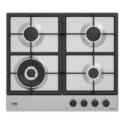 Piano cottura gas 4 zone PRACTICLEAN Hiaw64225Sxe Inox (60cm)