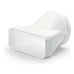 Raccordo tubo cappa tondo 150mm rettangolare Bianco AFC4043006