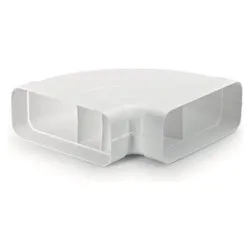 Curva cappa 90 orizzontale per tubo piatto Bianco AFC4043003