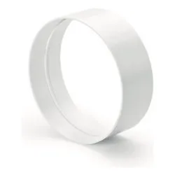 Raccordo tubo cappa tondo plastica Bianco AFC4052017