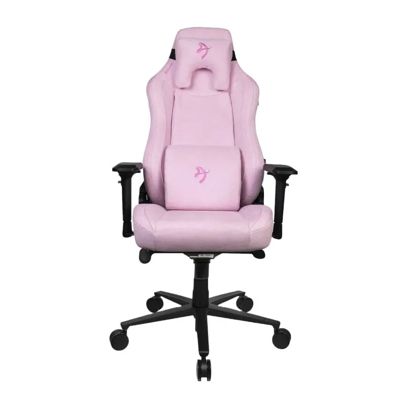 Sedia da gaming Arozzi Vernazza Supersoft in tessuto rosa