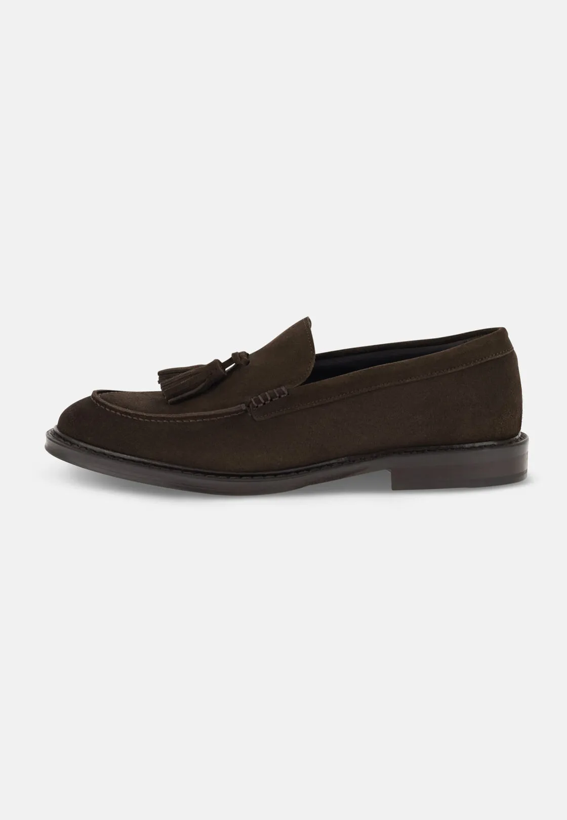Boggi, Mocassini In Pelle Scamosciata, Uomo, Marrone scuro, Taglia: 6-40