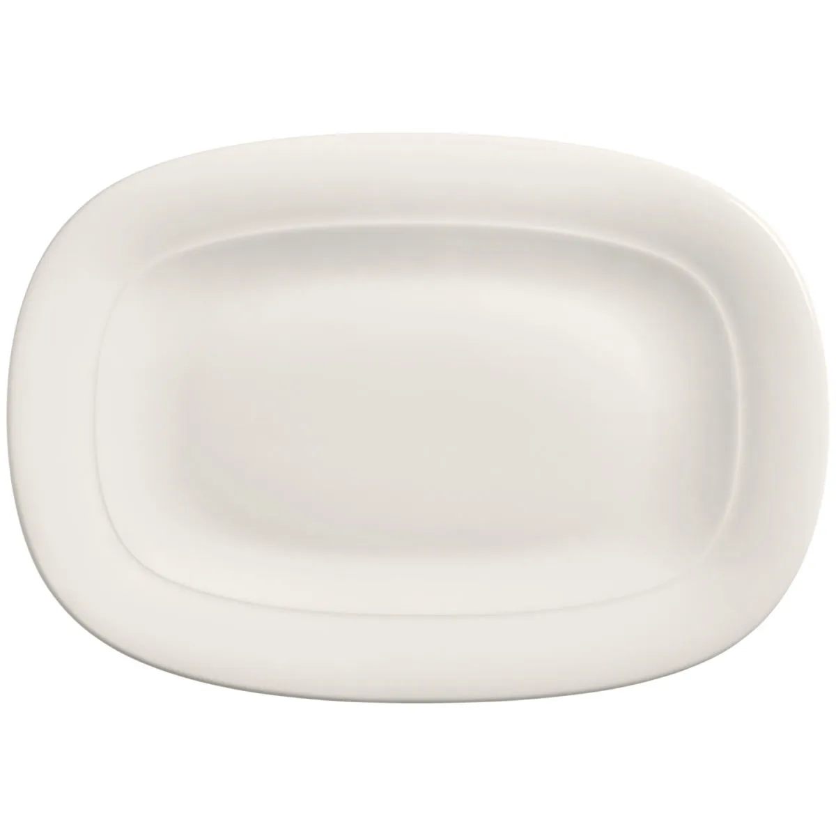 12x VEGA Piatto Premiora; 26.5x18.5x2.5 cm (LxLxH); bianco crema; ovale; 12 pz. / Pacco