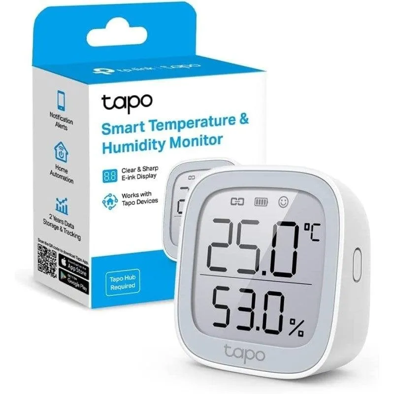 Sensore di Temperatura e Umidità TP-Link Tapo T315 Wireless Display E-Ink Automazione