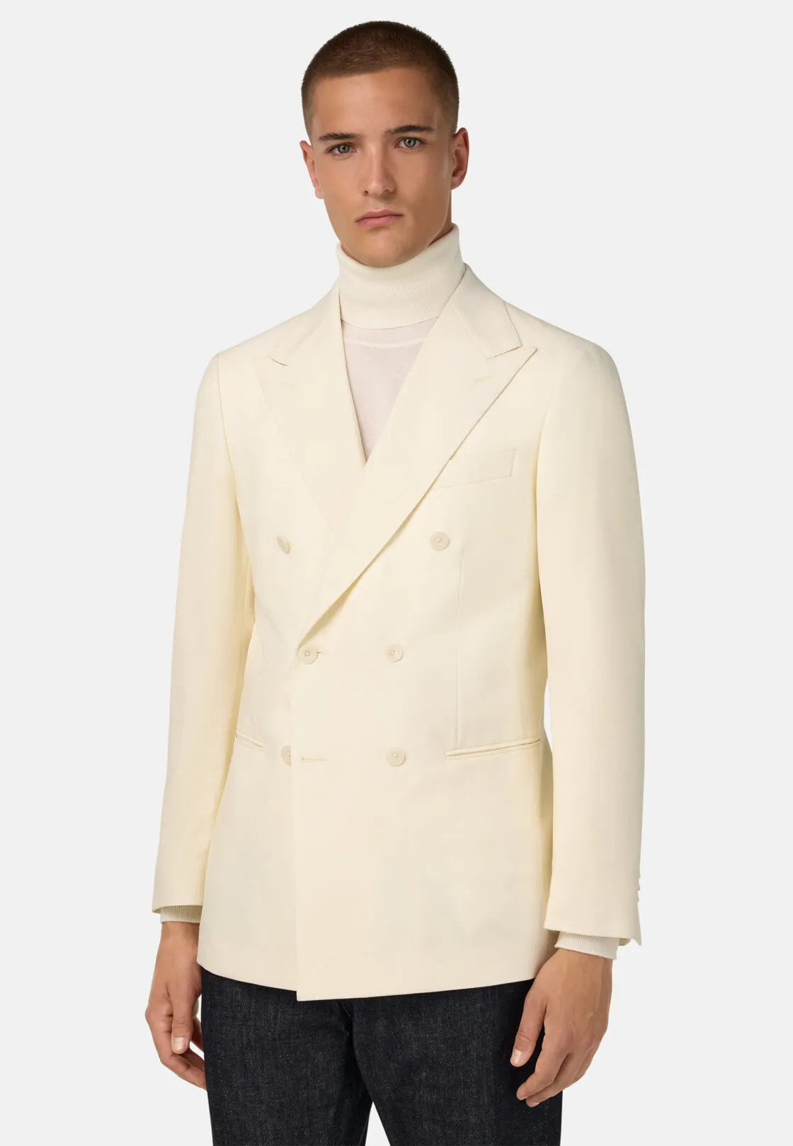 Boggi, Giacca In Pura Lana, Uomo, OFFWHITE, Taglia: 48
