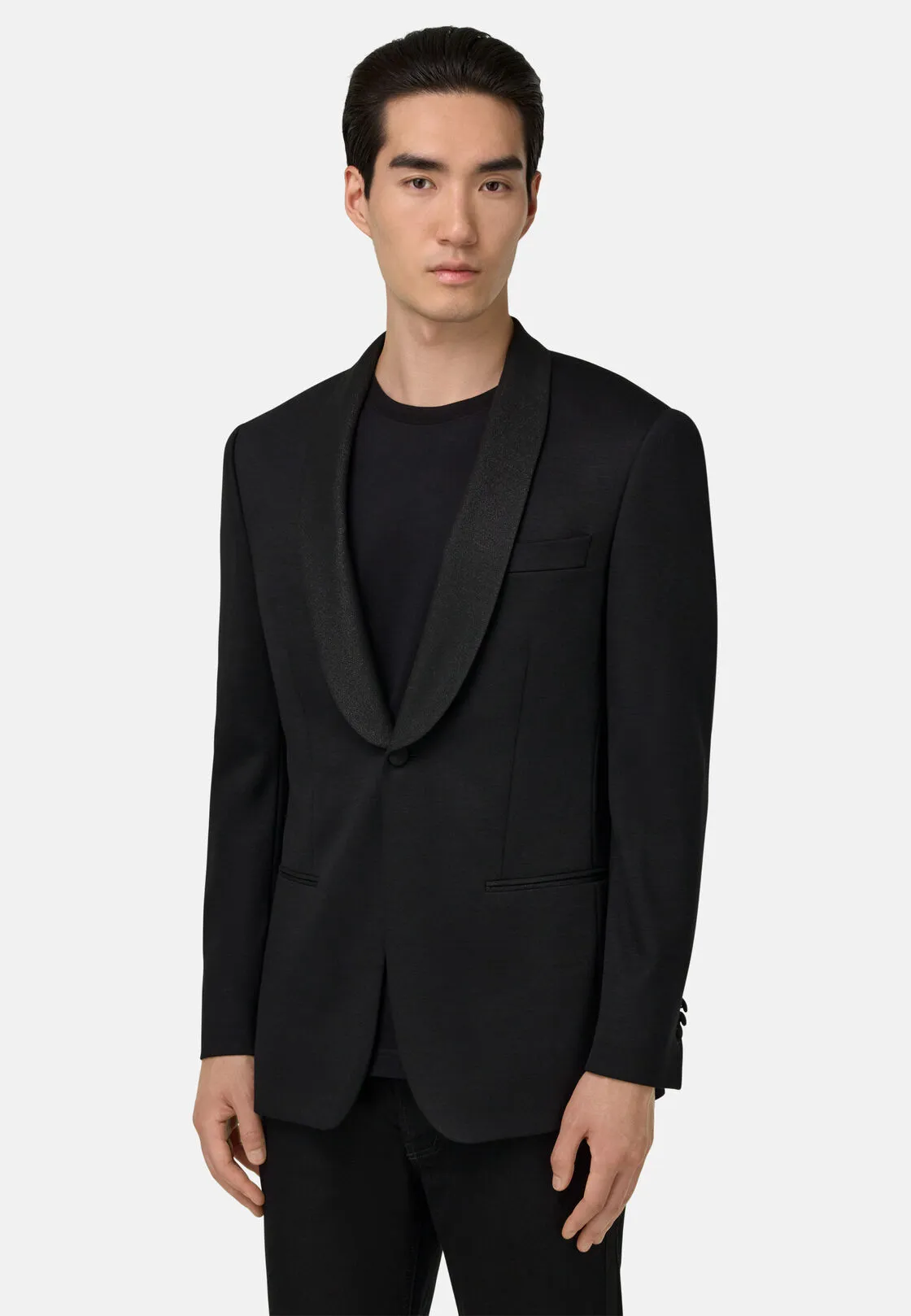 Boggi, Giacca In Pura Lana B Jersey, Uomo, Nero, Taglia: 46
