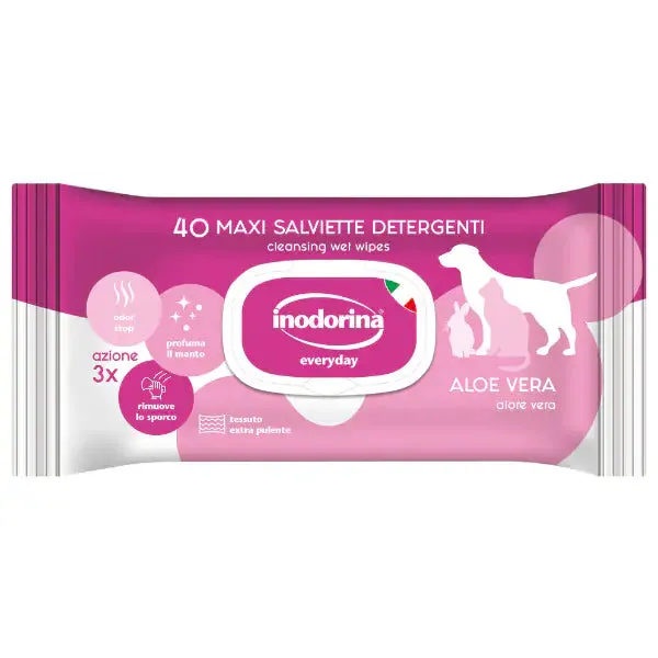 Inodorina Refresh Salviette Detergenti 40 salviette Aloe vera
