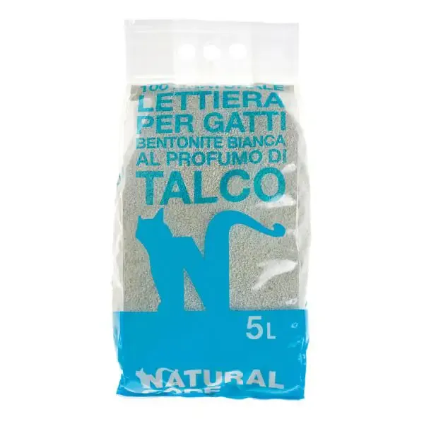 Natural Code Lettiera Bentonite 5 lt (4 kg) Talco - Lettiera agglomerante