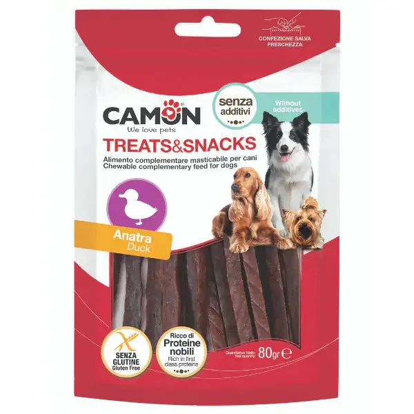 Camon Treats e Snacks per cani Anatra Soft Sticks - 80 gr