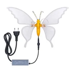 Farfalla statica luce fissa (22x32x18cm) (1pz) 156 luci - LED SMD Bianco caldo IP44 82977