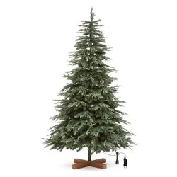 Albero Natale addobbato DELUXE PRELIT Verde (PVC e PE - H195 D120 cm) 2950 luci - MINILED 82939
