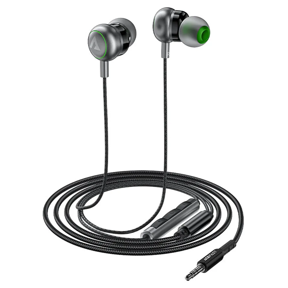 Auricolari 3.5mm Acefast L4, Nero