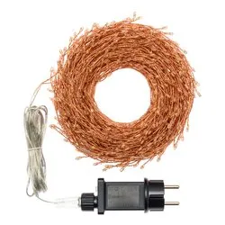Filo Rame 1000 luci - MICROLED Bianco caldo (20 + 4 mt) 8 Giochi di luce NTL6 IP44 67677
