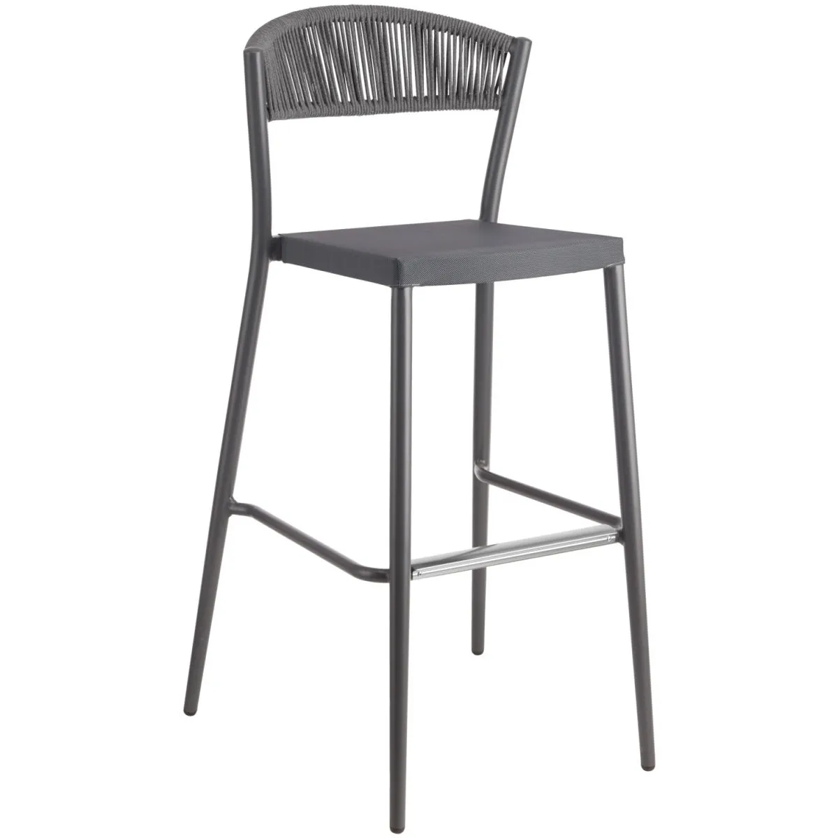 2x VEGA Sgabello Amelia; 56x55x112.5 cm (LxPxH); antracite; 2 pz. / Pacco