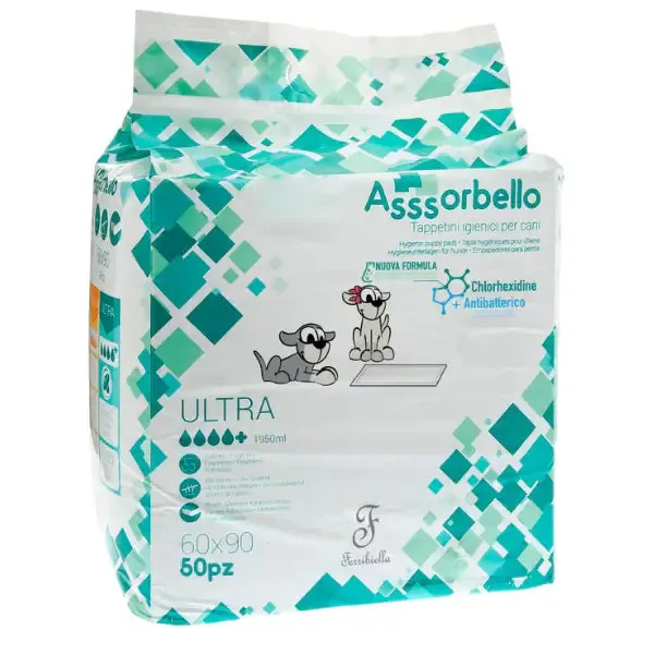 Ferribiella Tappetini Igienici Ultra alla Clorexidina 50 pezzi 60x90 cm