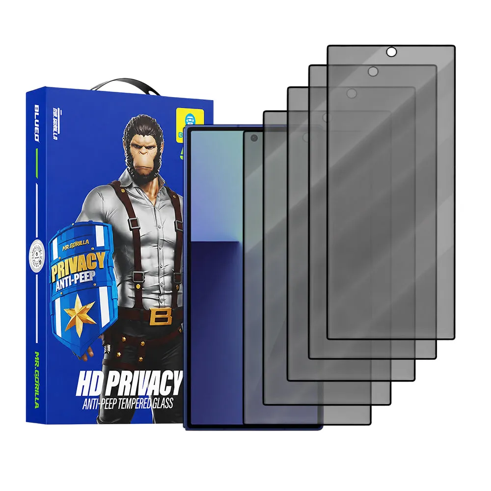 Pellicola Protettiva Schermo Esterno Privacy Blueo Anti-Peep per Samsung Galaxy Z Fold8 Ultra F976, Vetro Temperato, Full Glue, Set 5 pezzi