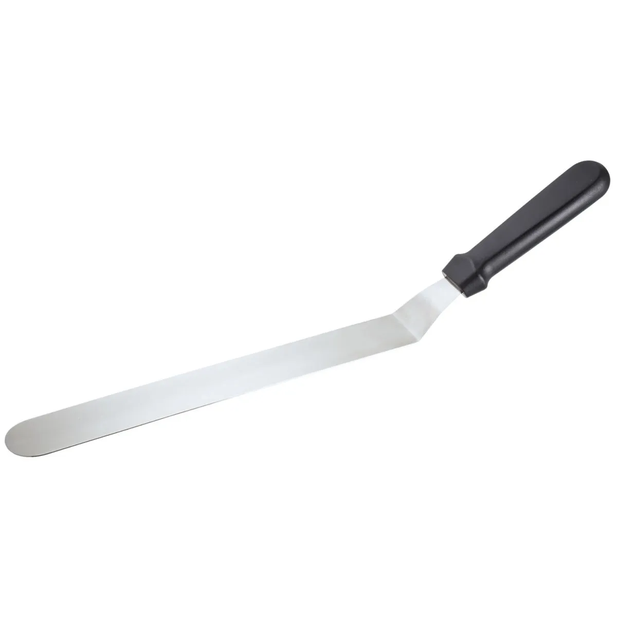 PULSIVA Spatola curva XL; 42.5x3.8 cm (LxL); argento/nero