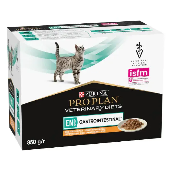 Purina Veterinary Diets EN Multipack 10x85 gr Salmone - Dieta veterinaria per gatti