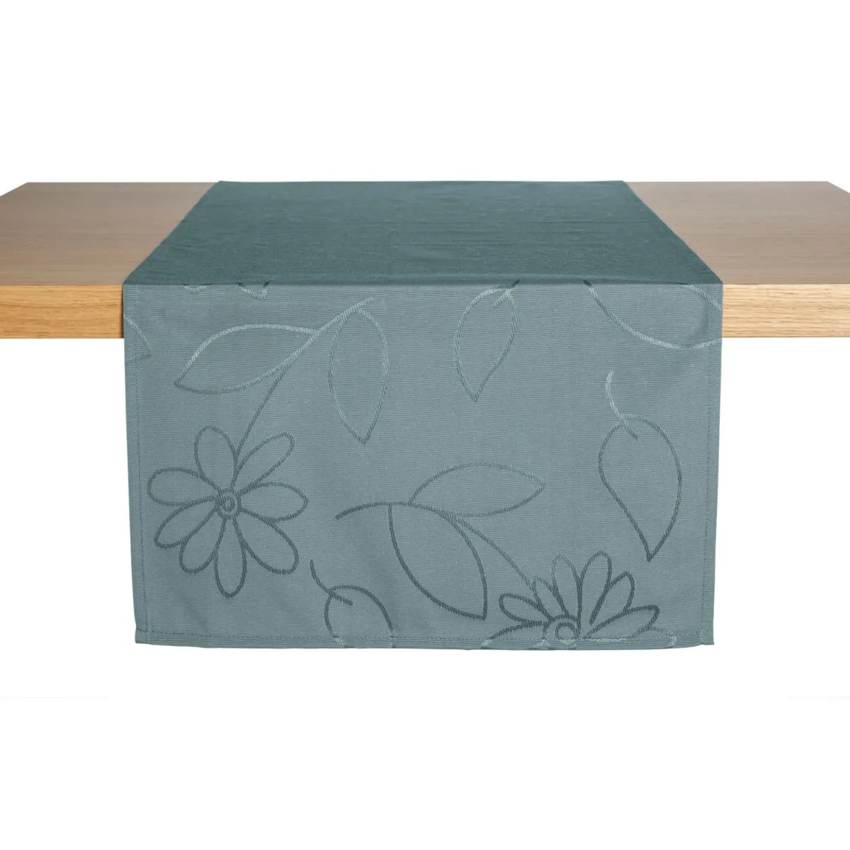 ERWIN M. Runner Floralie; 40x130 cm (LxL); blu fumé; rettangolare