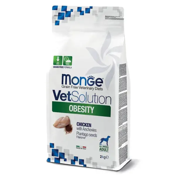 Monge VetSolution Canine Obesity Grain Free Adult Pollo 12 kg - Dieta veterinaria per cani