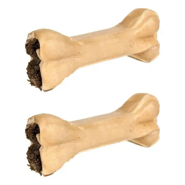 Trixie Osso da masticare con trippa di pelle bovina 2 pezzi da 10 cm