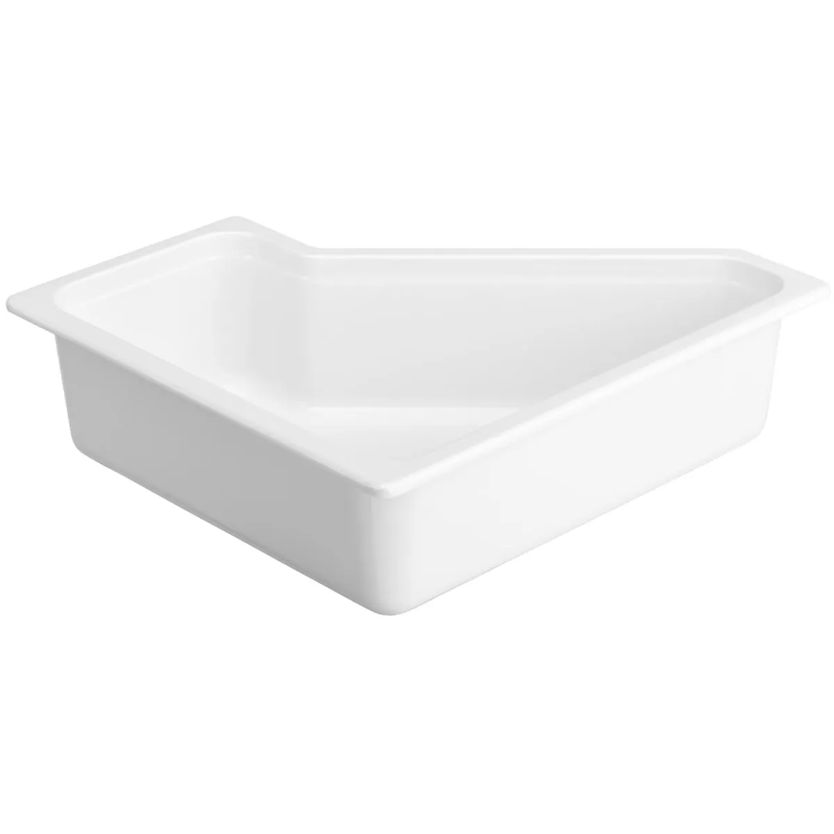VEGA Contenitore Melamina Gastronorm 2/4; GN 3/6, 35.3x32.5x10 cm (LxLxP); bianco
