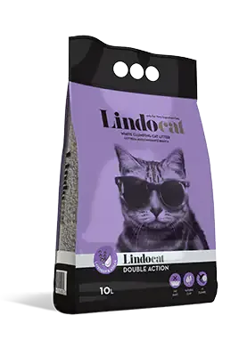 Lindocat Double Action lettiera agglomerante in bentonite bianca profumata 10 lt (8,5 kg) - Lettiera agglomerante