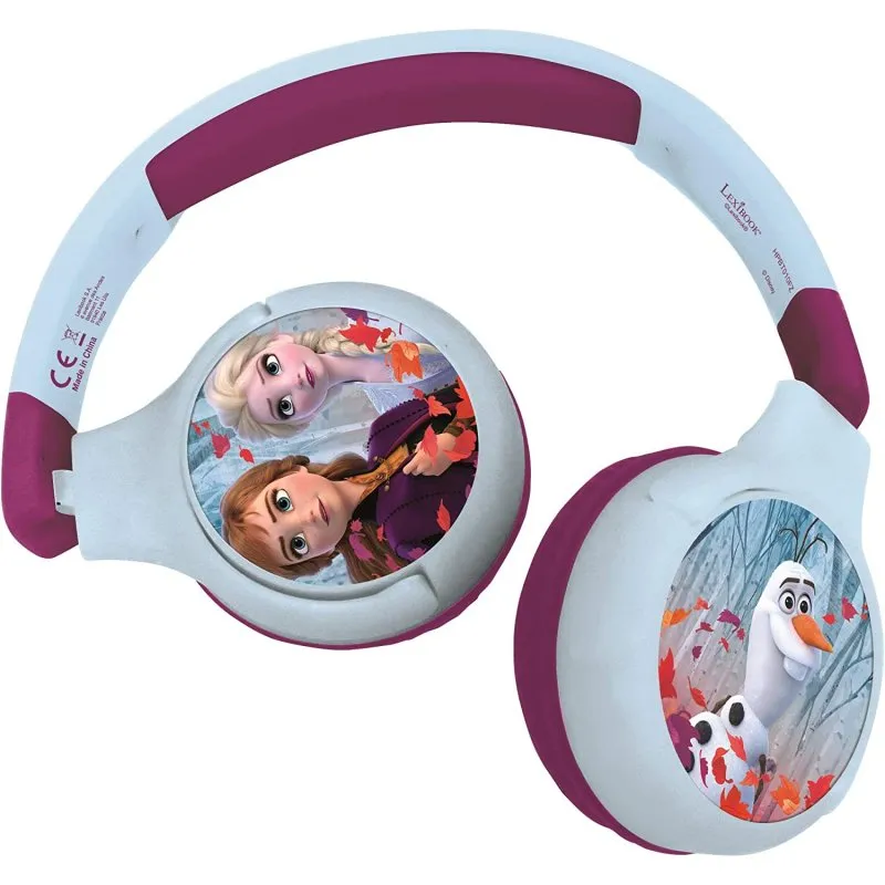 Lexibook Cuffie Bluetooth per bambini 2 in 1 Disney Frozen