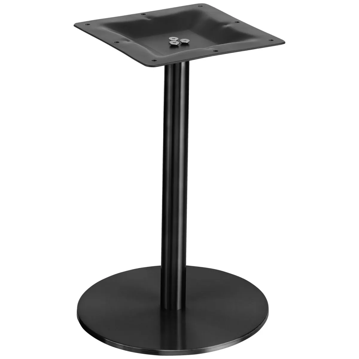 VEGA Base per tavolino basso Fino rotonda; 30x44 cm (ØxH); nero; rotonda