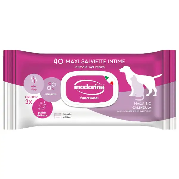 Inodorina Funzionale Salviette Detergenti 40 salviette Parti intime