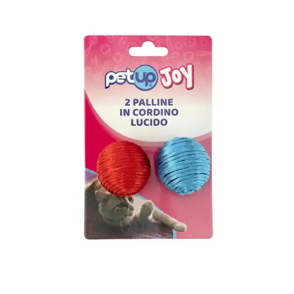 Palline per gatti Petup Joy In cordino lucido - Giochi per gatti