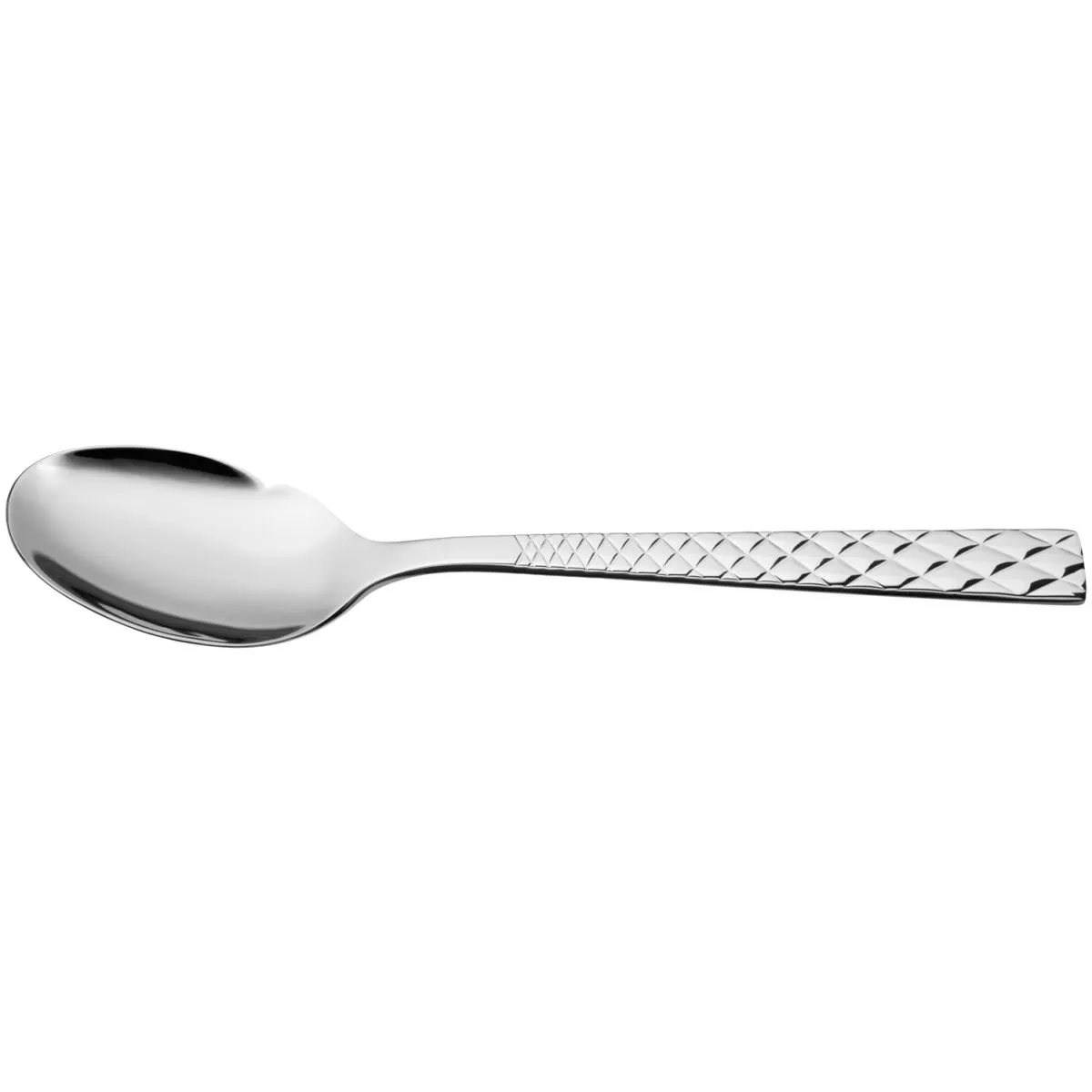 12x VEGA Cucchiaio gourmet Brilio; 19.3 cm (L); argento, manico argento; 12 pz. / Pacco