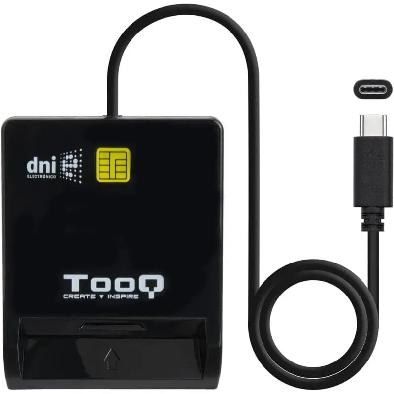 Lettore DNIe USB-C TooQ TQR-211B nero