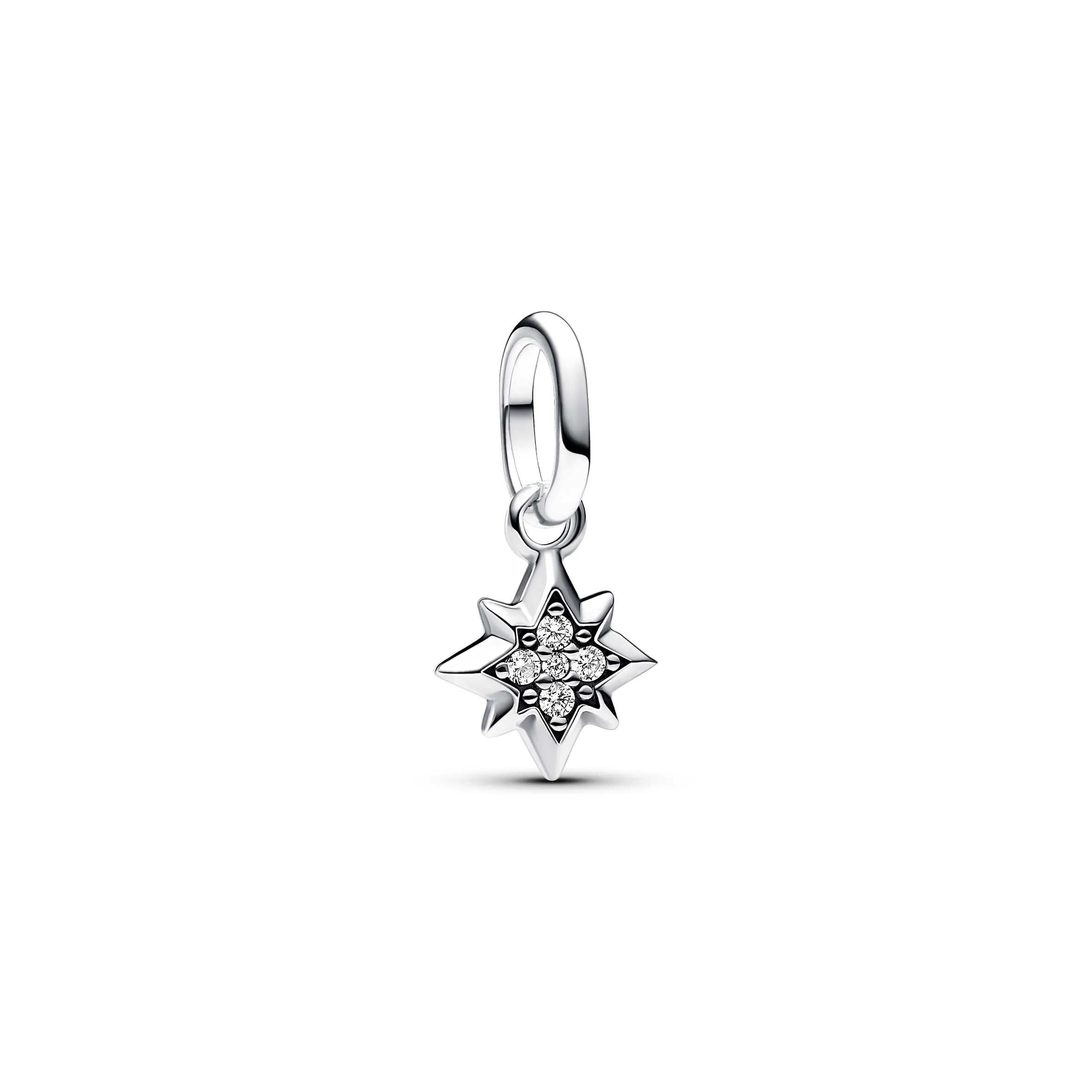 PANDORA ME Mini ciondolo a forma di stella in argento Sterling con zirconia cubica trasparente