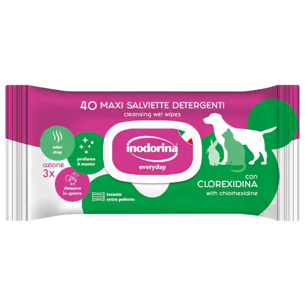 Inodorina EveryDay Salviette Igienizzanti 40 salviette Classic con Clorexidina