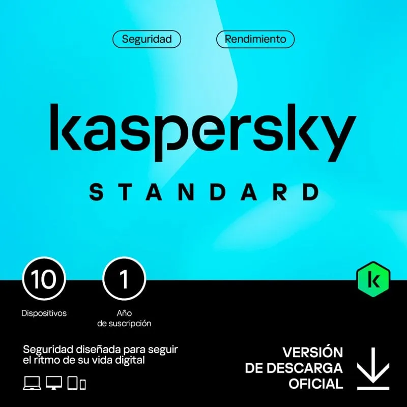 Kaspersky Standard Anti-Virus 10 Dispositivi Licenza Digitale 1 Anno