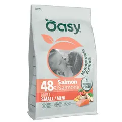 Oasy Monoprotein formula Adult Small/Mini Salmone 2 kg - Crocchette monoproteiche cane