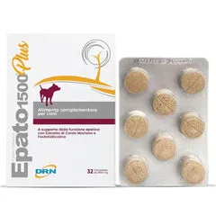 DRN Epato 1500 PLUS Supporto epatico Compresse per cani 32 Compresse - Integratori per cani