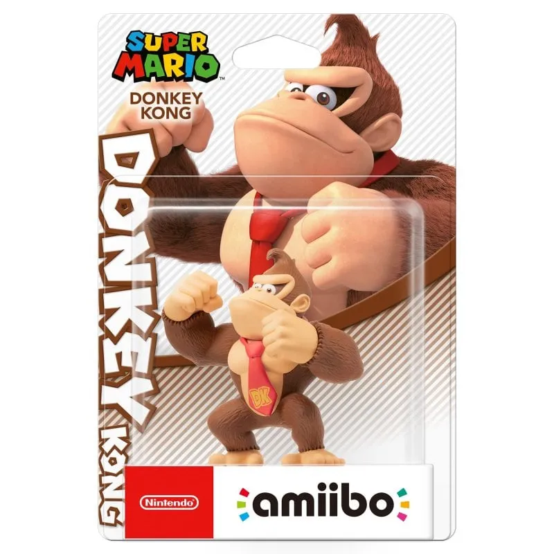 Figura di Donkey Kong della serie Nintendo Amiibo Super Mario