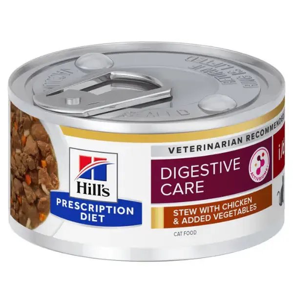 Hill’s Prescription Diet Feline i/d 82 gr Spezzatino pollo e verdure - confezione da 6 pezzi - Dieta veterinaria per gatti