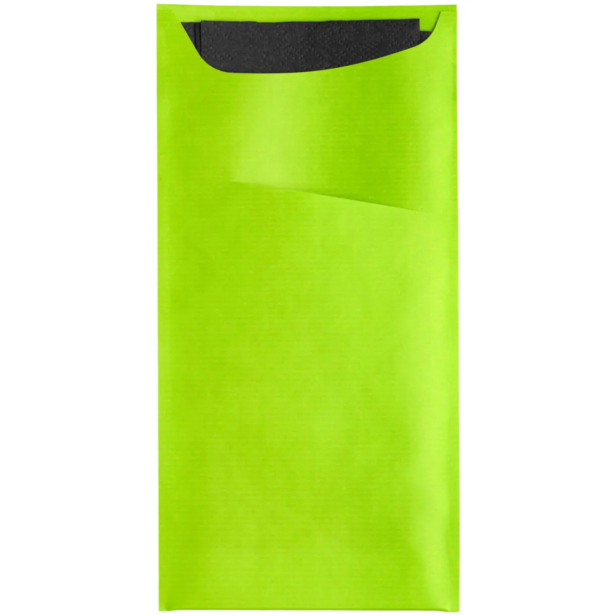 100x GARCIA DE POU Portaposate con tovagliolo Besta; 11.2x22.5 cm (LxL); verde anice; 100 pz. / Pacco