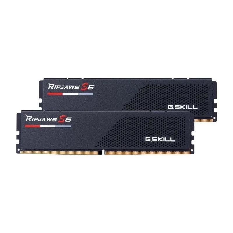 Memoria RAM G.Skill RipJaws S5 F5-6000J3636F32GX2-RS5K 64GB 2x32GB DDR5 6000MHz CL36 Intel XMP Nero