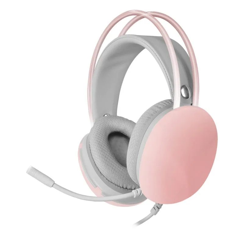 Cuffie da gioco Mars Gaming MH-GLOW 360 Full Chroma RGB Rosa