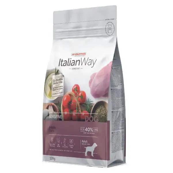 ItalianWay Medium/Maxi Adult Sensitive Anatra 12 kg - Croccantini per cani