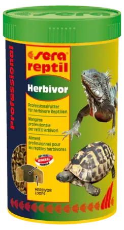 Sera Raffy Reptil Erbivori 330 gr (1000 ml) - Cibo per tartarughe