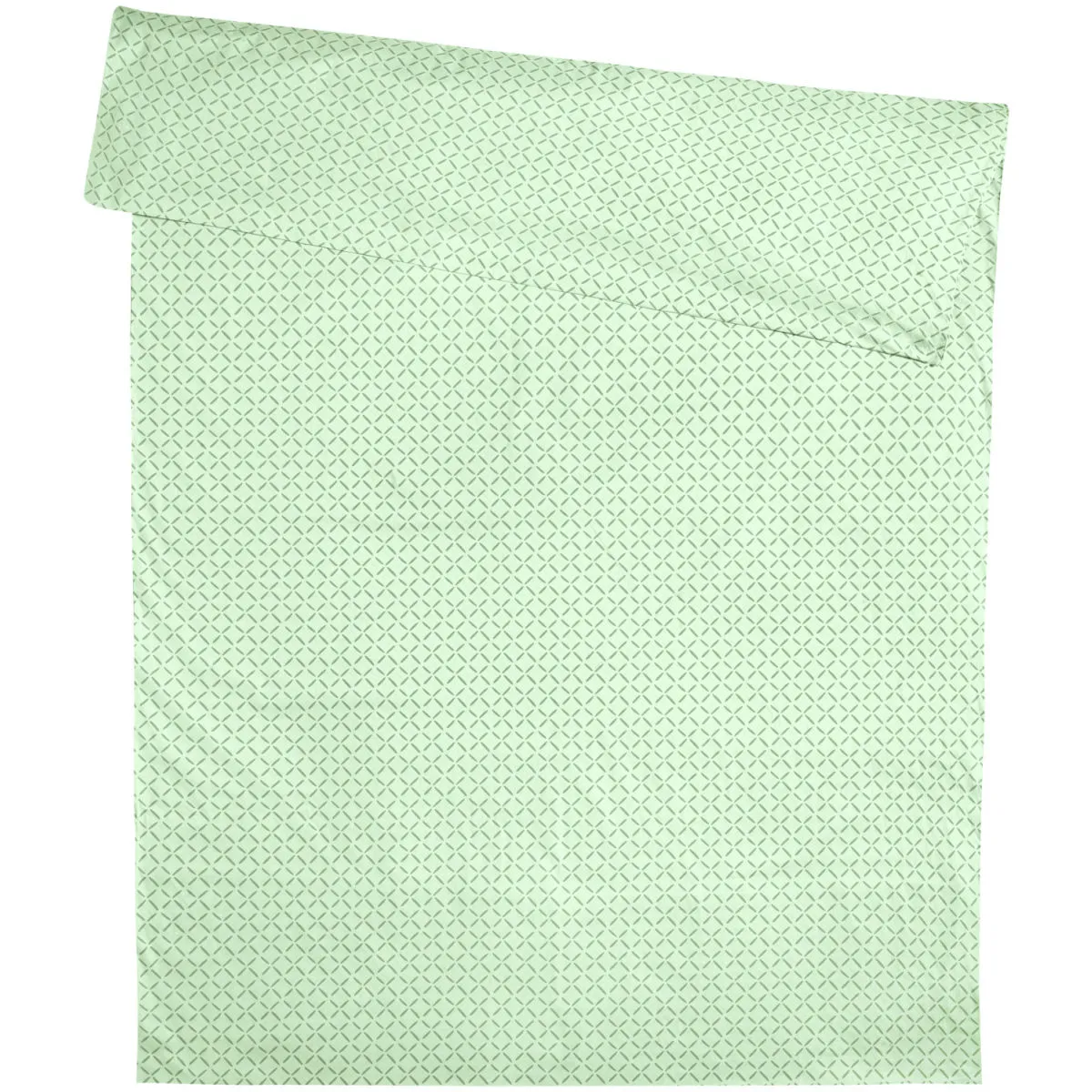 ERWIN M. Copripiumino Cross; 160x210 cm (LxL); verde