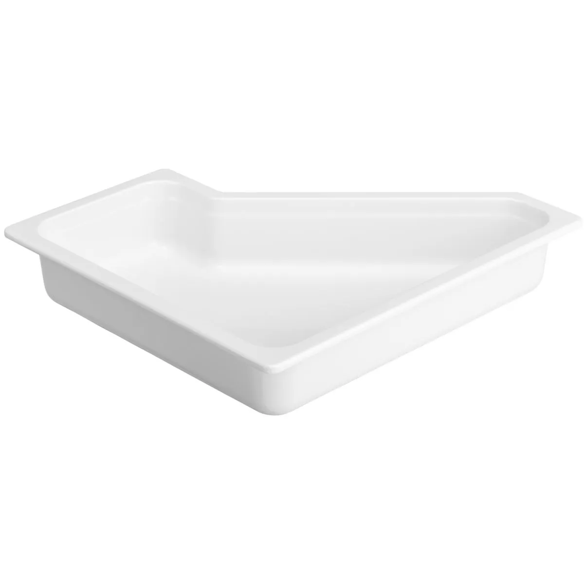 VEGA Contenitore Melamina Gastronorm 2/4; GN 3/6, 35.3x32.5x6.5 cm (LxLxP); bianco