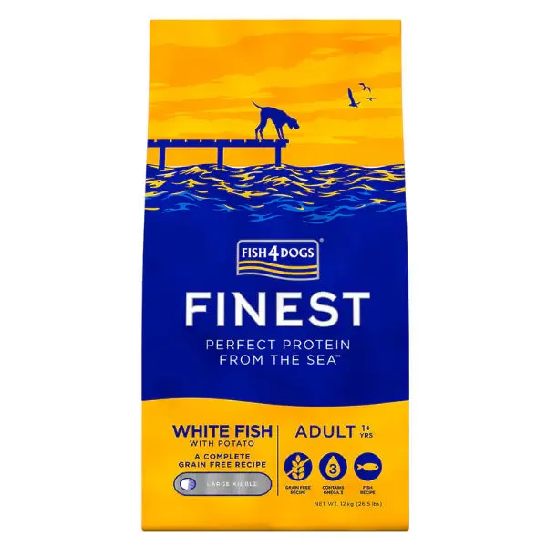 Fish4Dogs Ocean White Fish Large 12 kg - Croccantini per cani