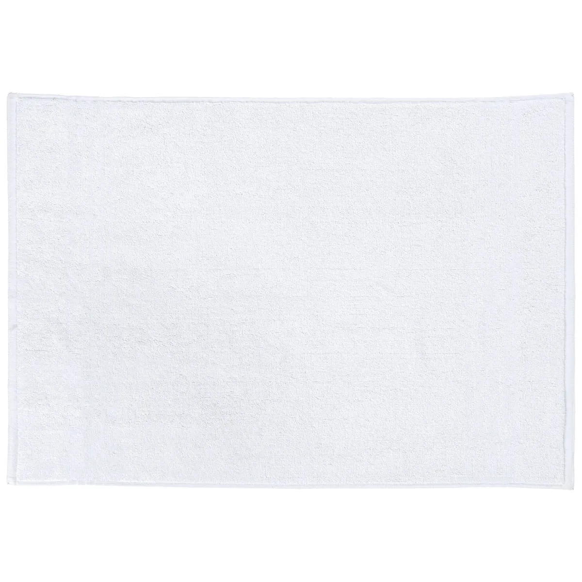 10x ERWIN M. Tappeto bagno Classico senza bordo; 50x70 cm (LxL); bianco; 10 pz. / Pacco