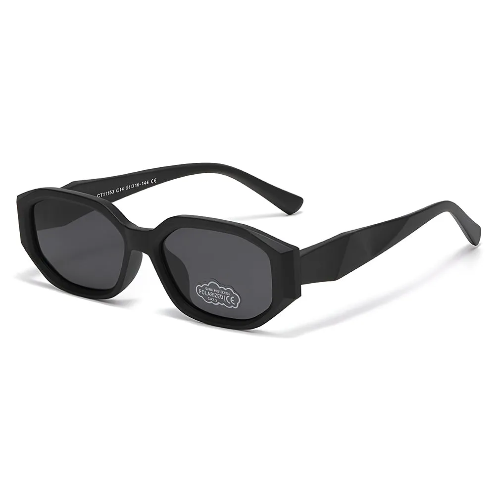 Occhiali da Sole per Bambini Techsuit 11153, Polarizzati, Protezione UV, Neri